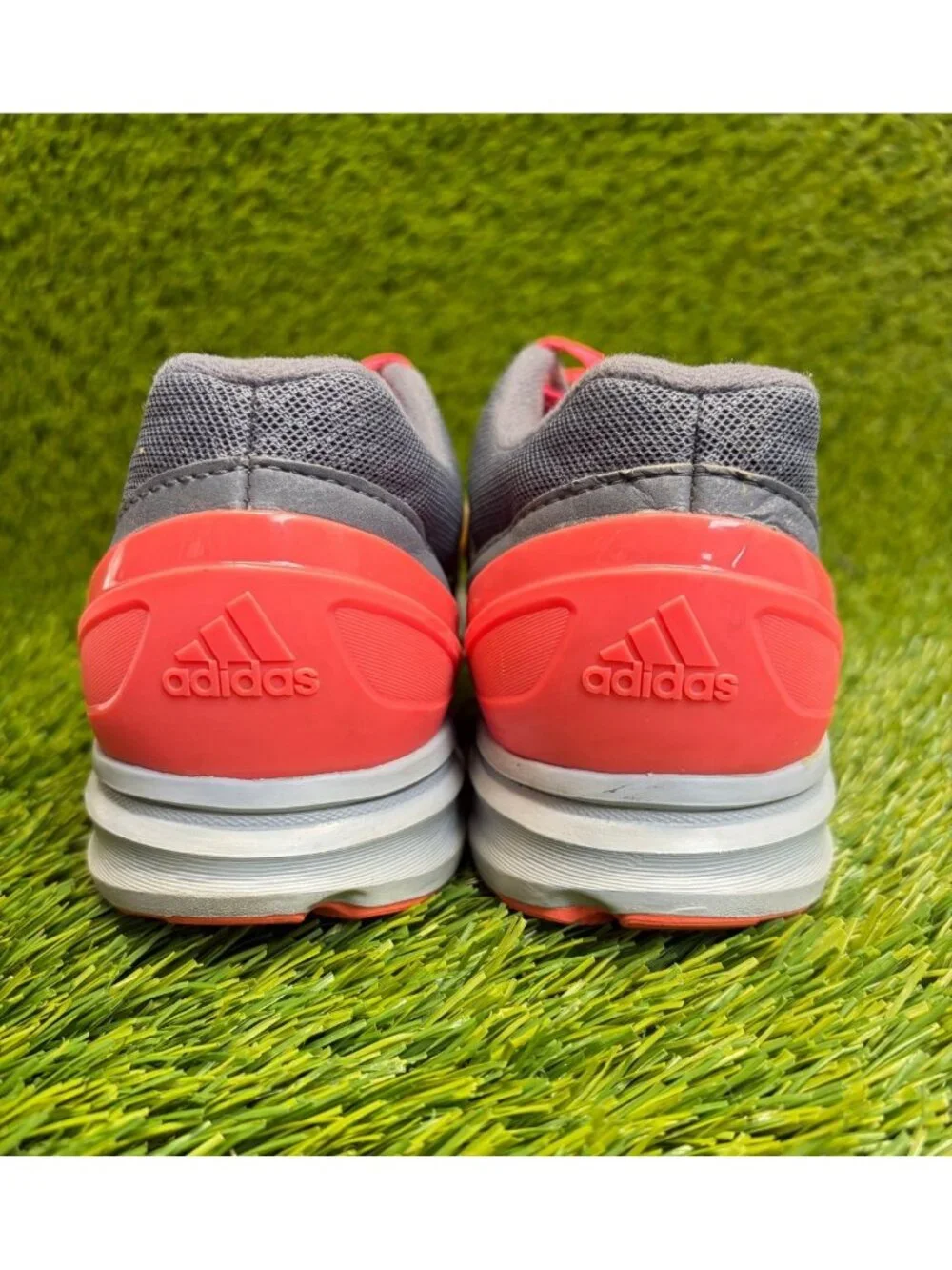 Adidas Climawarm Womens Size 8 Gray Pink Yellow Athletic Running Shoes Sneakers